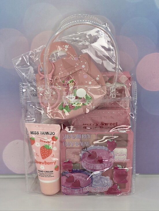 Other - Pink Strawberry Makeup Set GS109